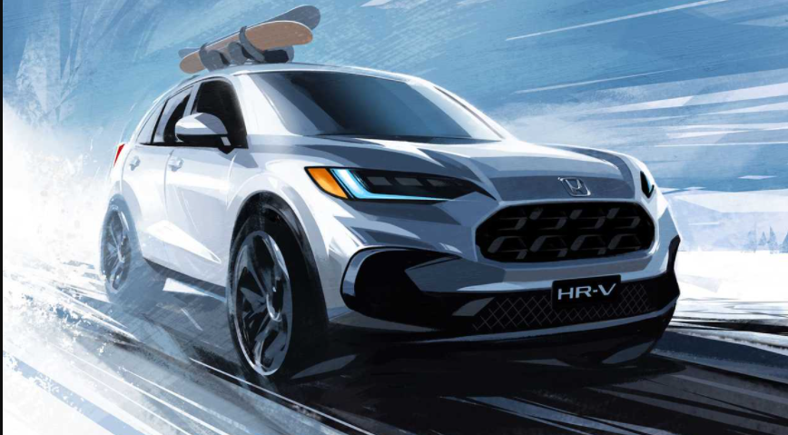 2023 Honda HR-V Previewed in Wintry Sketches