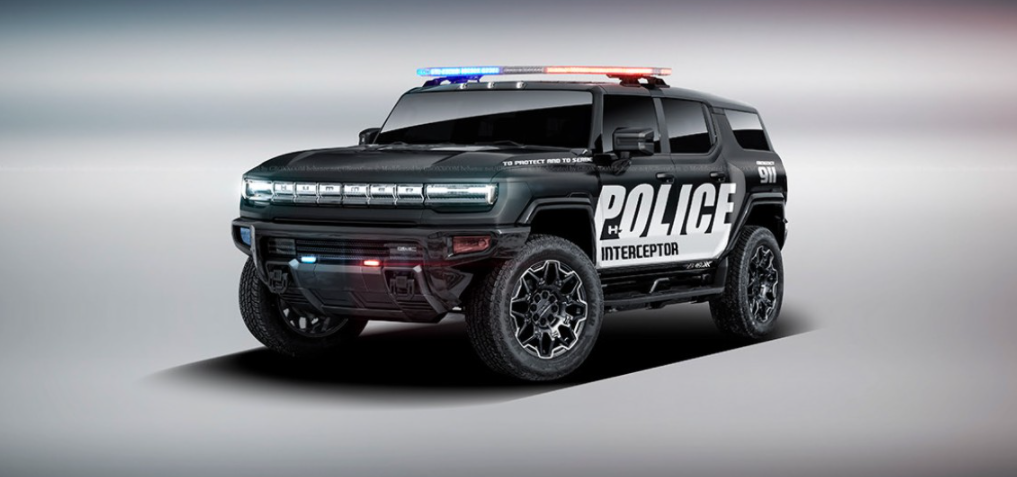 2024 GMC Hummer SUV Police Interceptor Interior and Exterior Details